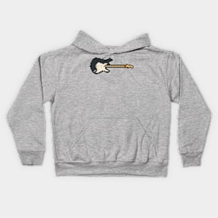 Pixel 1950's Strat Guitar 'Blackie' Kids Hoodie